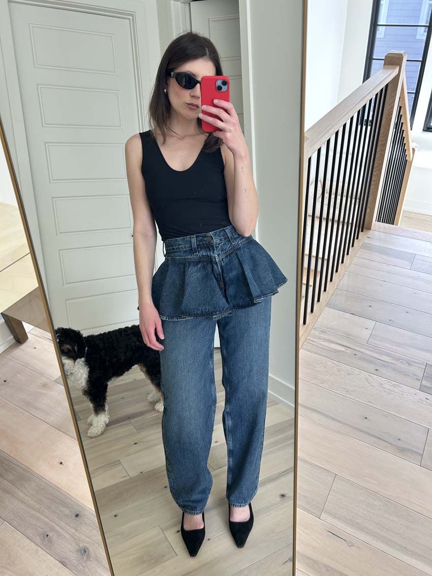 Agolde Peplum Jeans