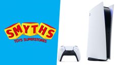 Smyths Toys logo / PS5 console