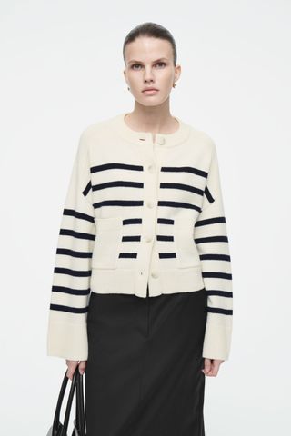 Wool Crew-Neck Cardigan