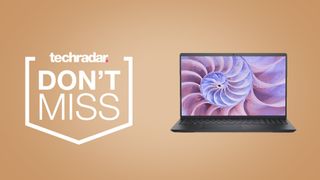 Dell Inspiron 15 on a cream background
