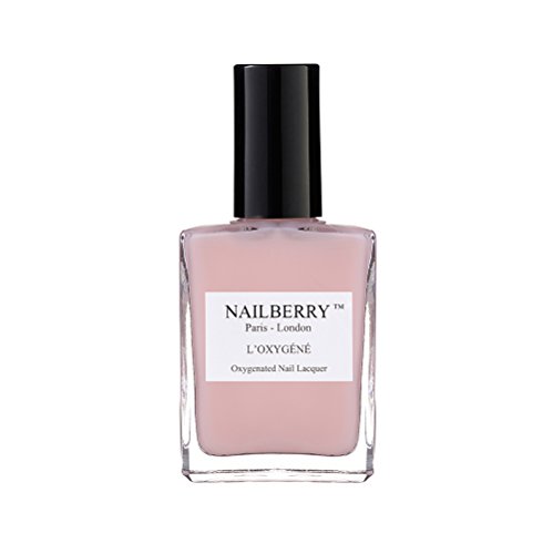 Nailberry L'oxygéné Oxygenated Nail Lacquer | Elegance | Light Pink Semi-Sheer Nail Polish | Uv Protected Long-Wear Nail Polish | 12-Free | Vegan | Certified Halal | Cruelty & Gluten Free | 15 Ml