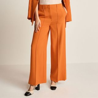 Orange suit trousers from Next