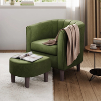 Velvet Accent Chair with Ottoman: was $250 now $149 @ Walmart