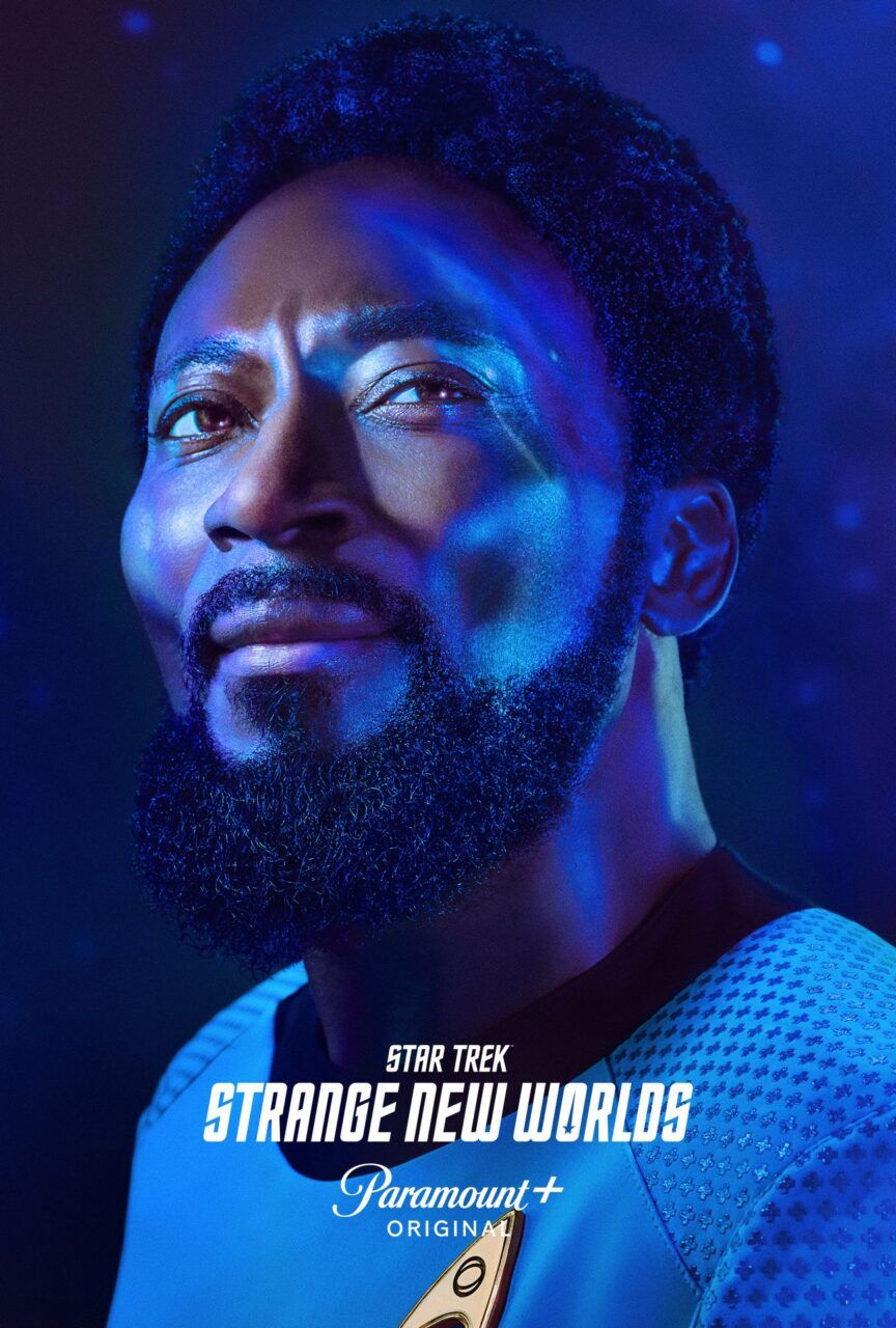 a character poster for "Star Trek: Strange New Worlds"