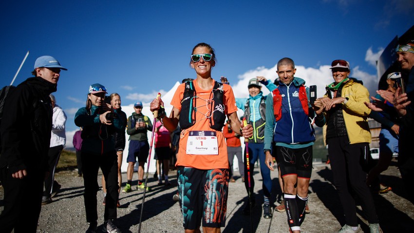 Courtney Dauwalter in the UTMB 2025