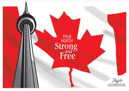 Editorial cartoon U.S. Toronto strong van attack