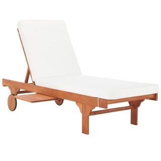 Alvah Outdoor Eucalyptus Chaise Lounge