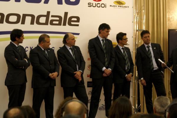 The 2011 Liquigas-Cannondale management team.