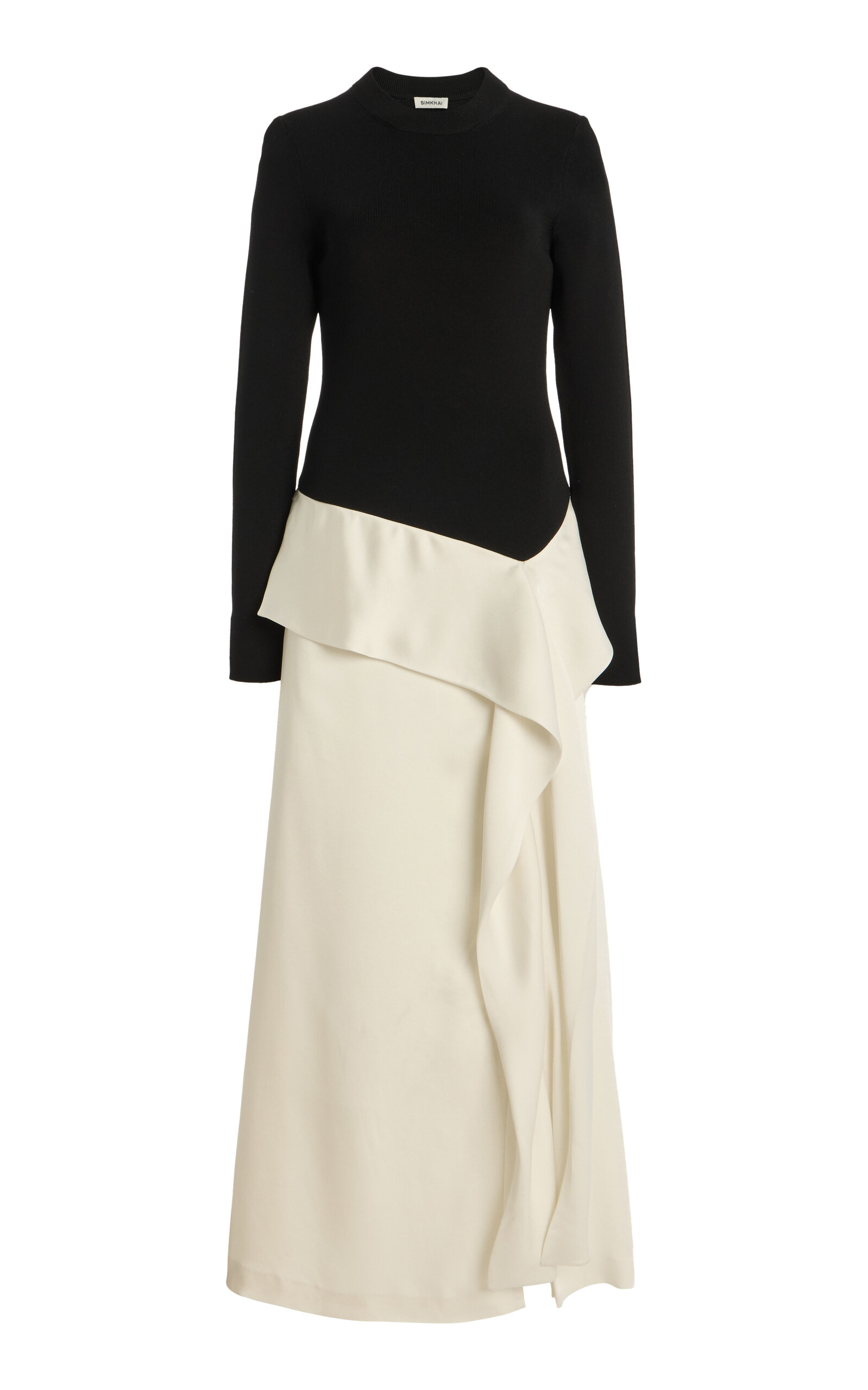 Ornella Asymmetric Flap Midi Dress