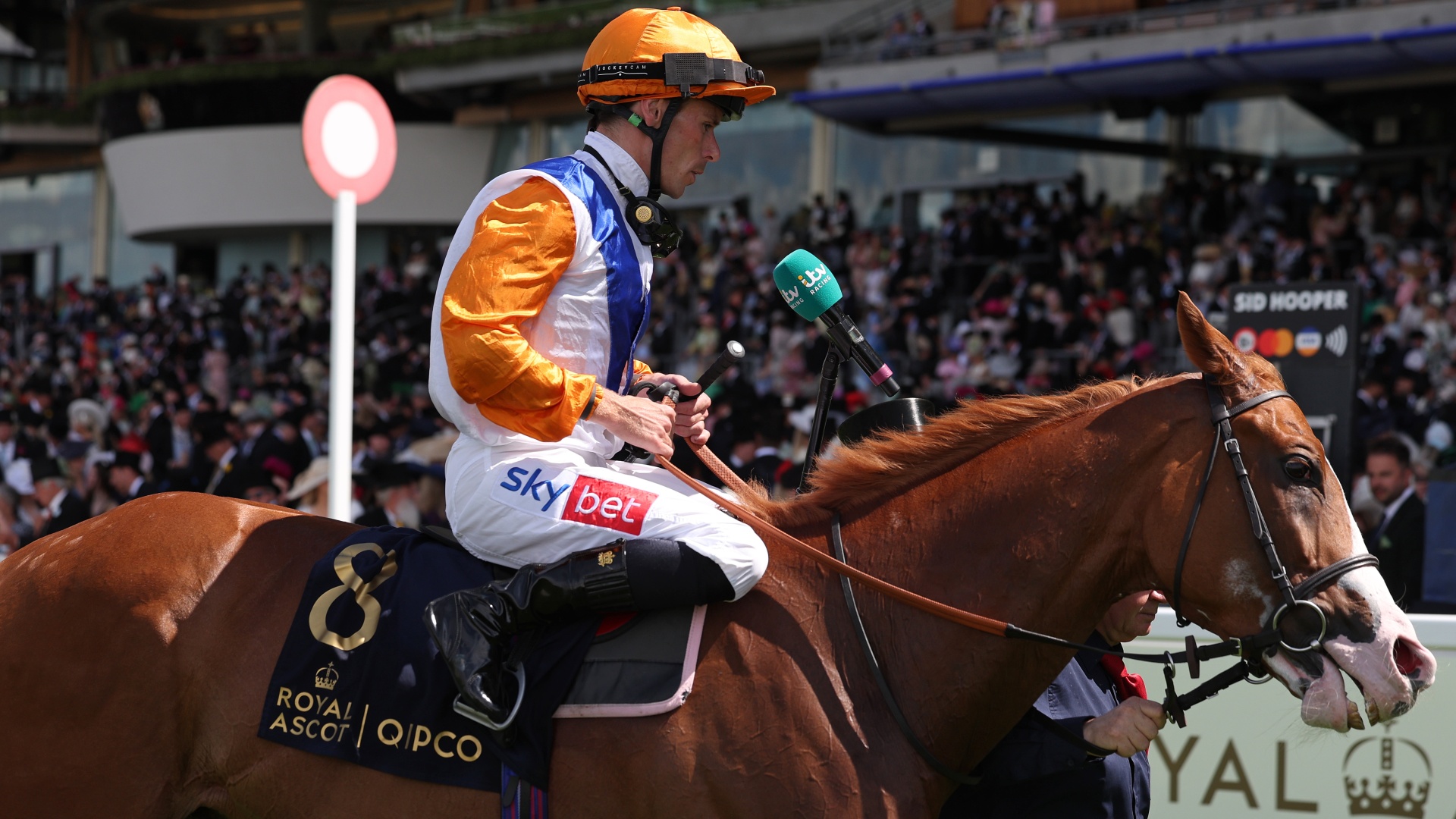 Kieren Shoemark and Ten Bob Tony after winning the Queen Anne Stakes at Royal Ascot 2026
