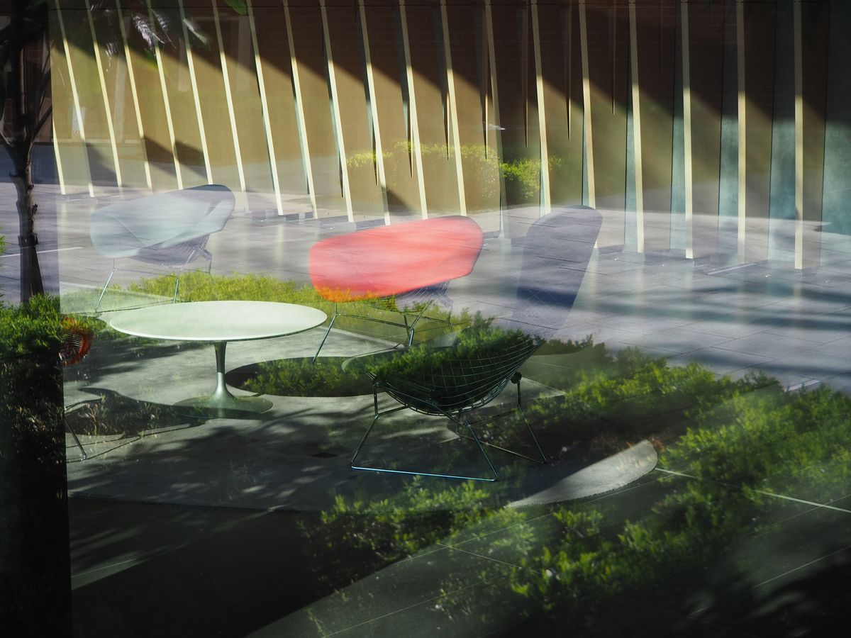 Another urban abstract, this time composed to use the reflections in a big glass window. The E-PL9&rsquo;s fast autofocus makes grab shots easy