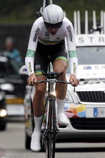 Australia's Damien Howson in action during the U23 time trial world championship.