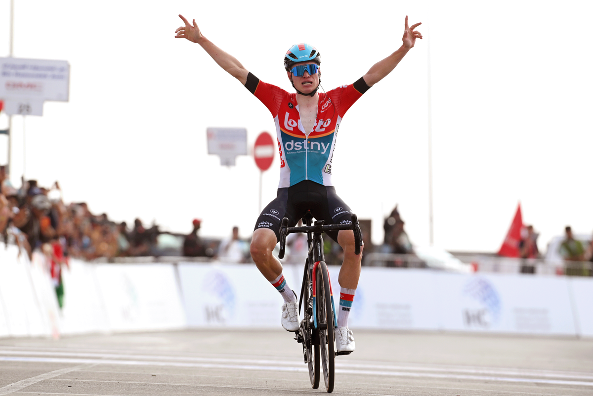 Van Eetvelt took overall last year in the UAE thanks to his stage victory atop Jebel Hafeet