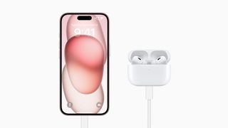 iPhone 15 pinch AirPods