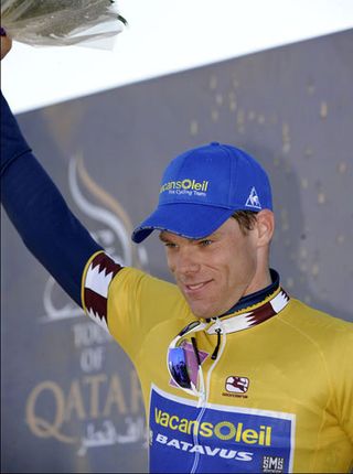 Wouter Mol leads the race, Tour of Qatar 2010, stage 2