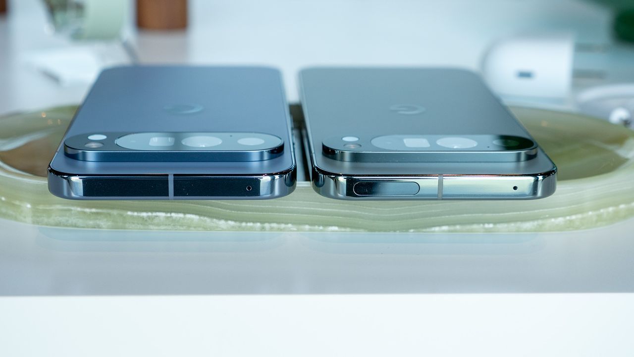 Comparing the designs of the Google Pixel 9 Pro XL to the U.S. model of the Google Pixel 10 Pro XL