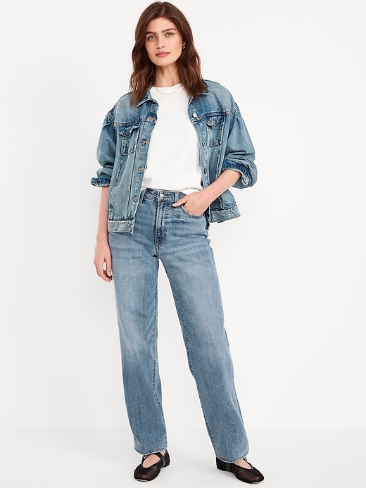 High-Waisted Og Loose Jeans