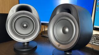 SteelSeries Arena 3 review image of the two speakers close up