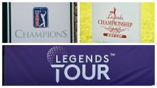 Logos of the PGA Champions Tour, Legends of the LPGA and Legends Tour