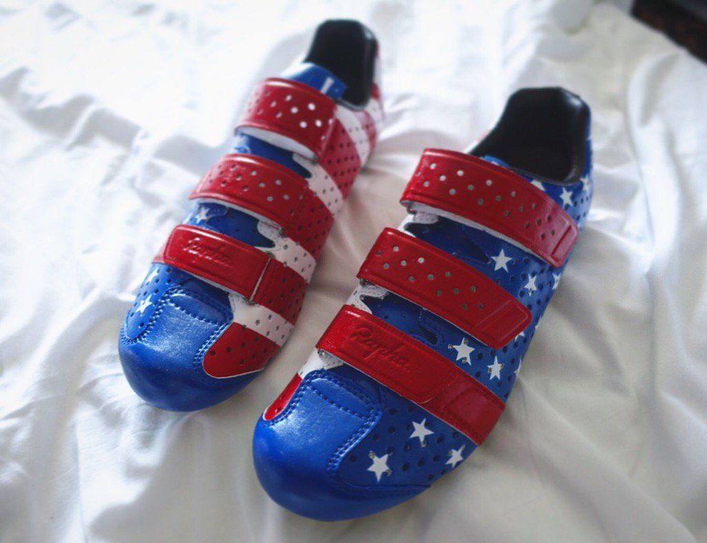 Larry Warbasse's new shoes for the Vuelta a Espana