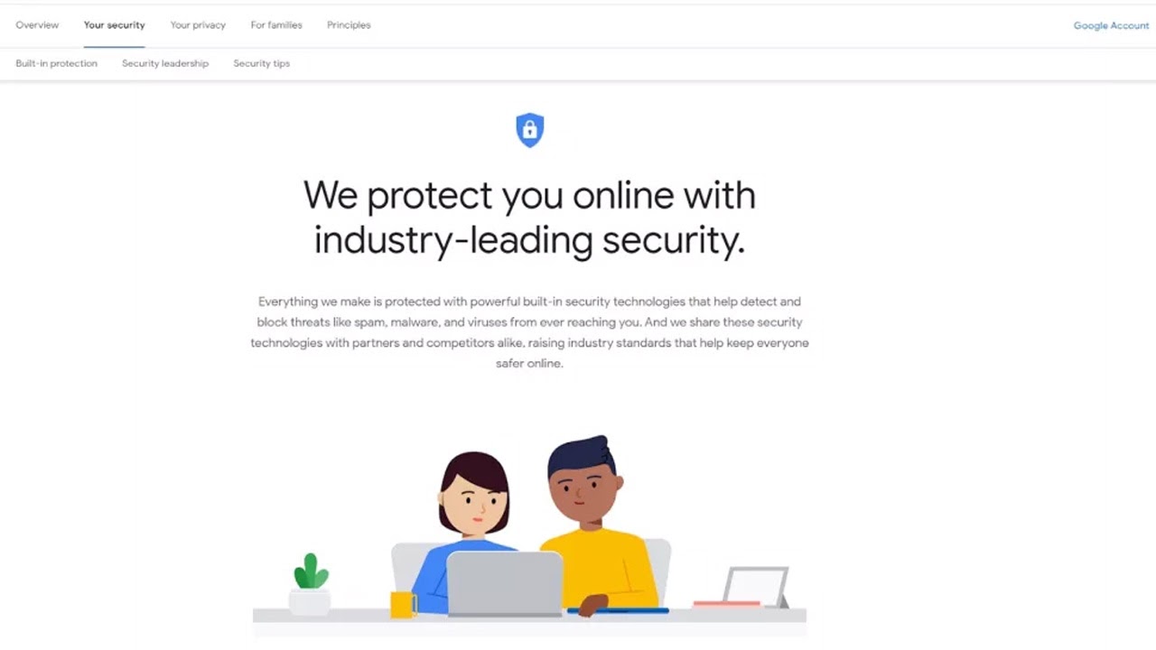 Google Drive's webpage discussing its security features