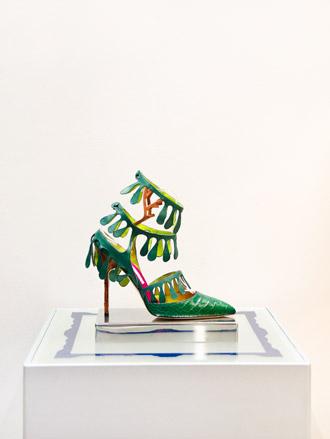 'Crocodile shoe tree pumps' by Manolo Blahnik