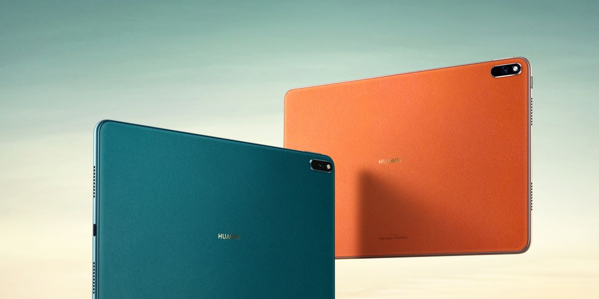 Due colori molto vivaci per il tablet Huawei.