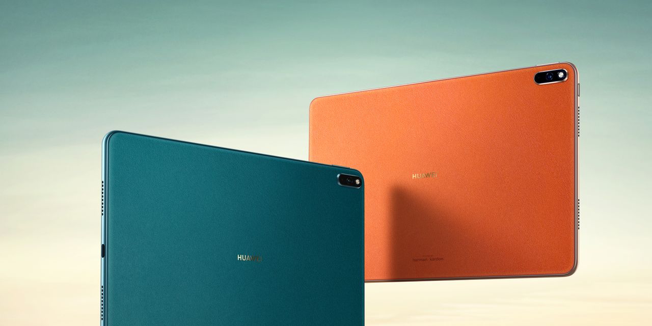 Due colori molto vivaci per il tablet Huawei.