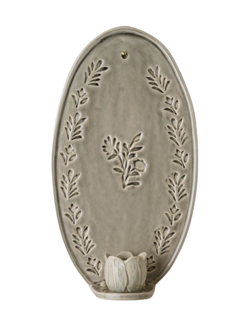 Hallie Floral Ceramic Wall Sconce