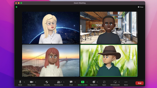 The new 'virtual you' Zoom avatars in an app window