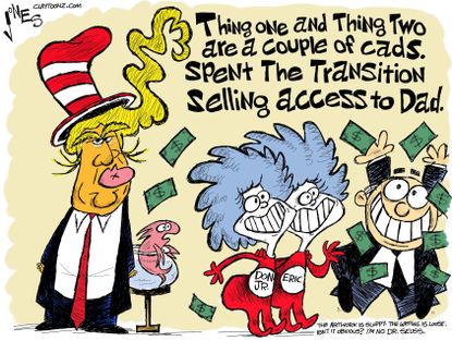Political cartoon U.S. Trump family