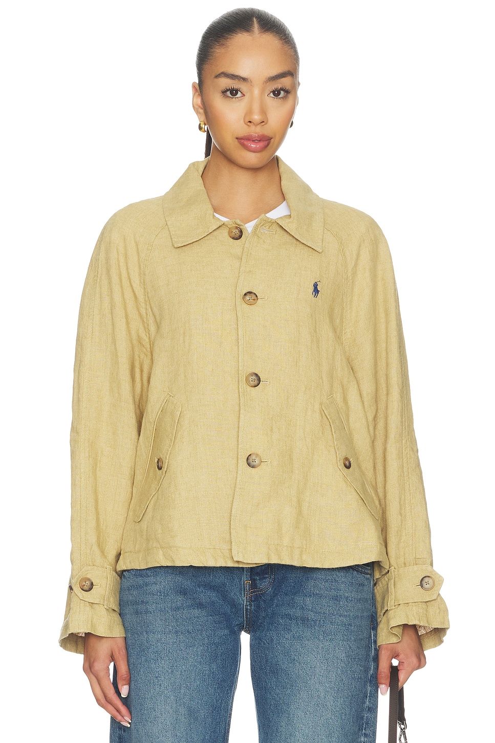 Linen Windbreaker Jacket
