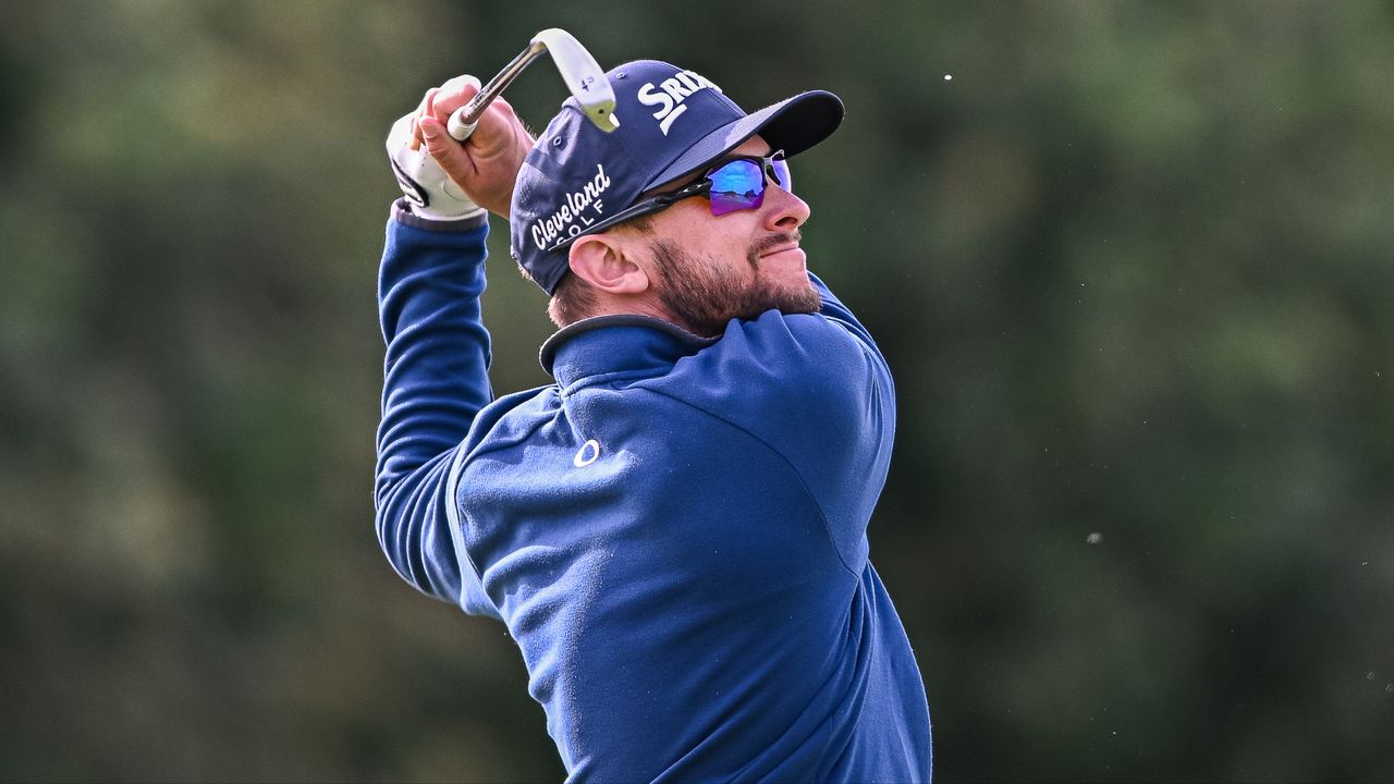 John Catlin takes a shot at the Danish Golf Challenge