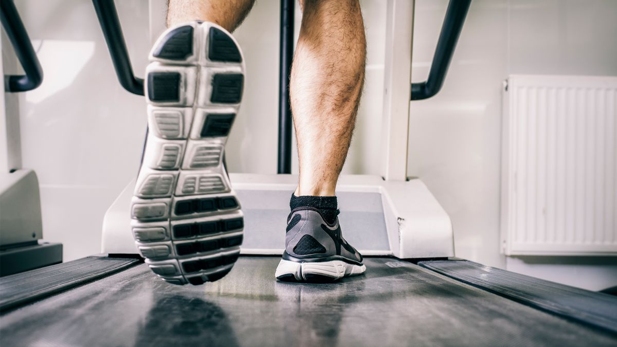 Image of man running on treadmill