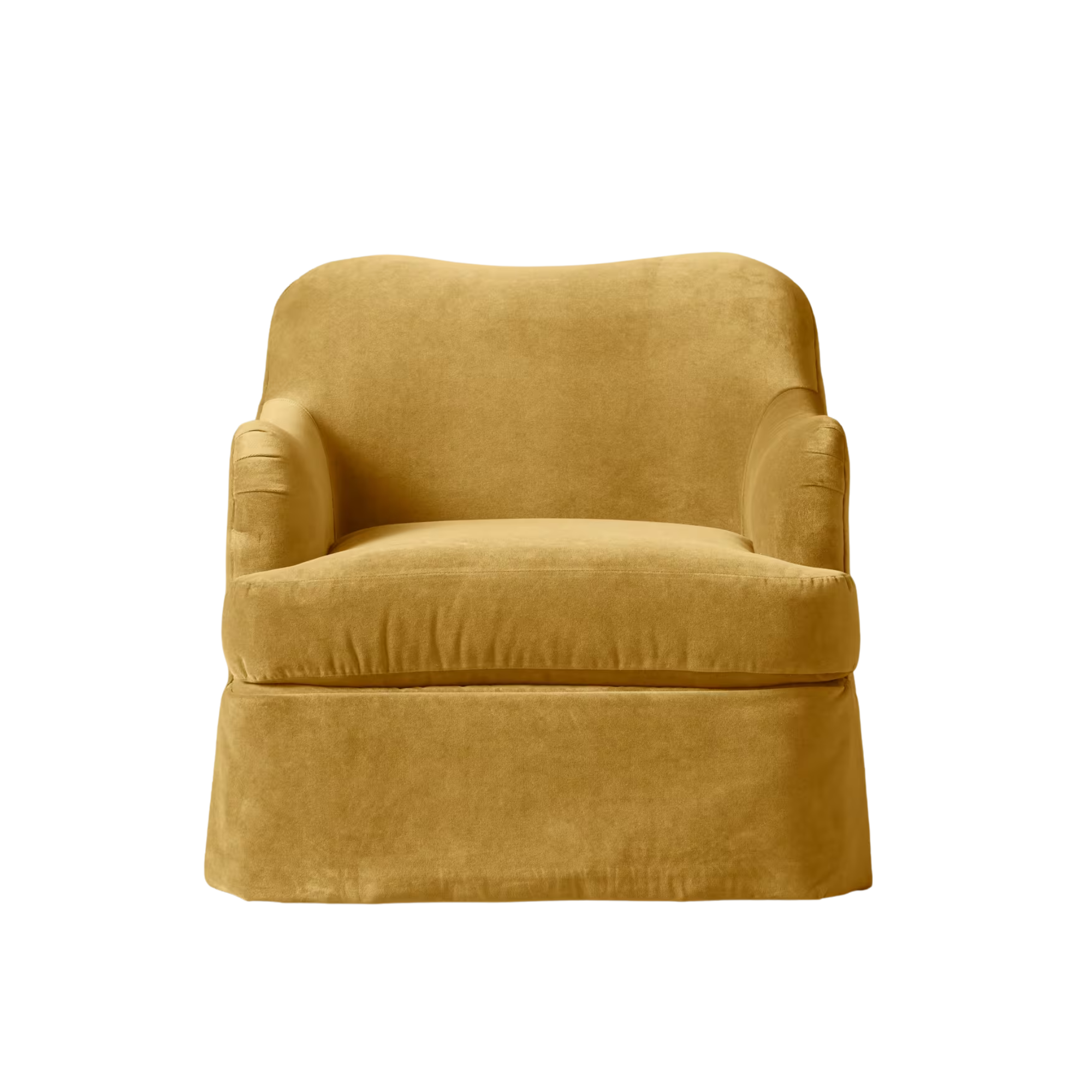 yellow accent chair