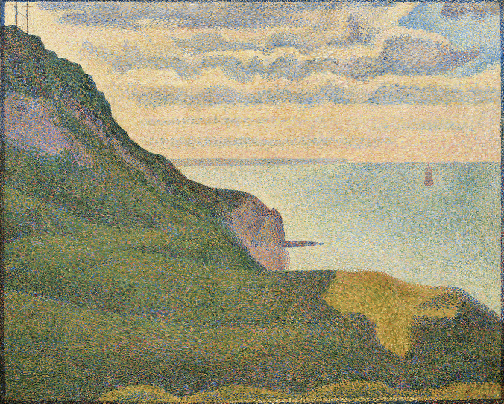 Georges Seurat (1859-1891), Seascape at Port-en-Bessin, Normandy, 1888, oil on canvas. Gift of the W. Averell Harriman Foundation in memory of Marie N.Harriman, National Gallery of Art, Washington D.C.