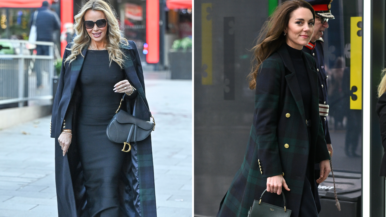 Amanda Holden and Kate Middleton in Holland Cooper coat