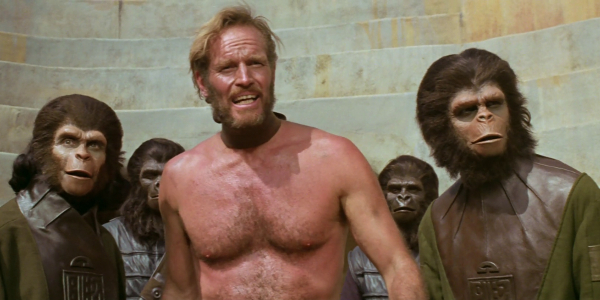 Planet of the Apes 1968 Taylor in chains