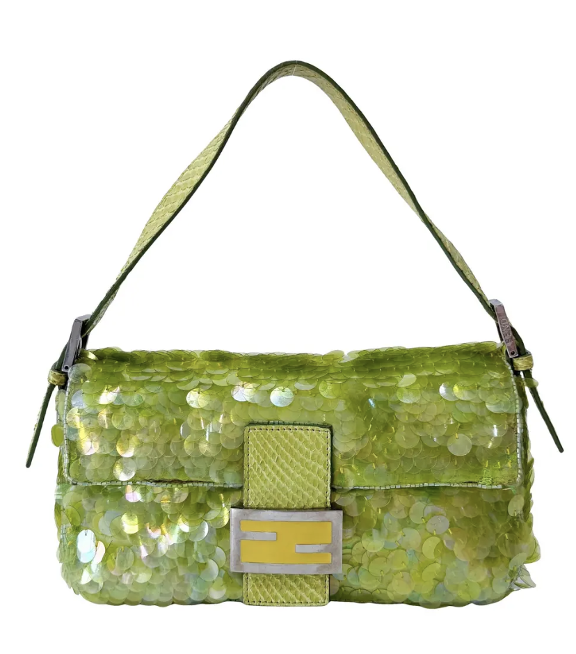 Fendi, Baguette Glitter Handbag