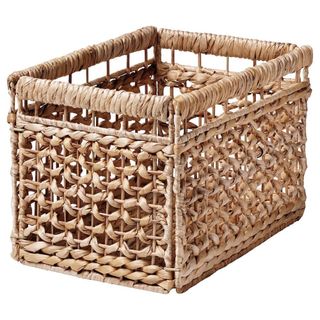 Water hyacinth woven storage basket