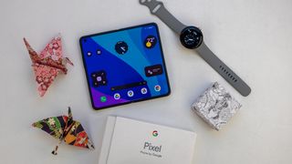 A mockup of the Google Pixel Fold using an OPPO Find N