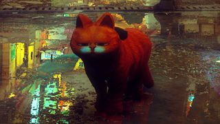 A game screen of an orange cat