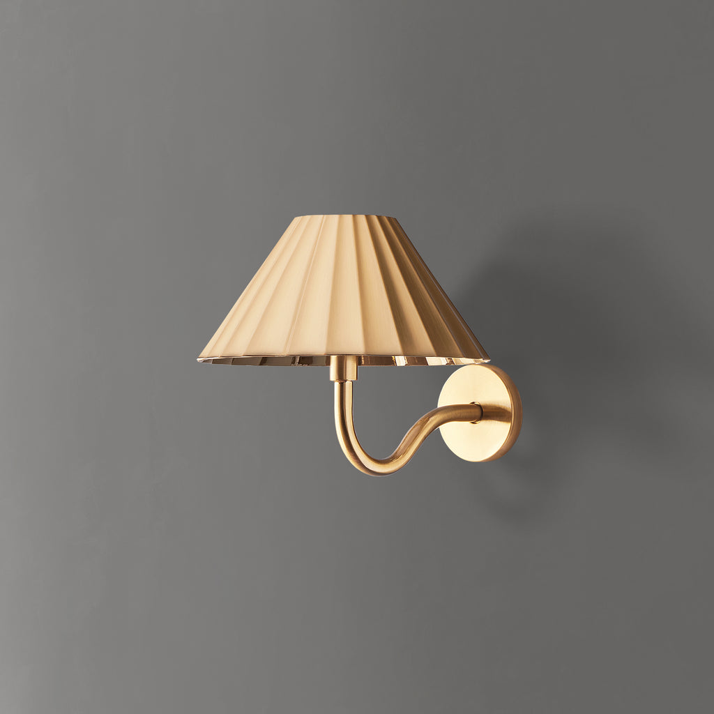 Twinky Rechargeable Wall Light in Antique Brass
