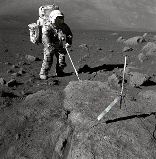 Harrison Schmitt lunar samples
