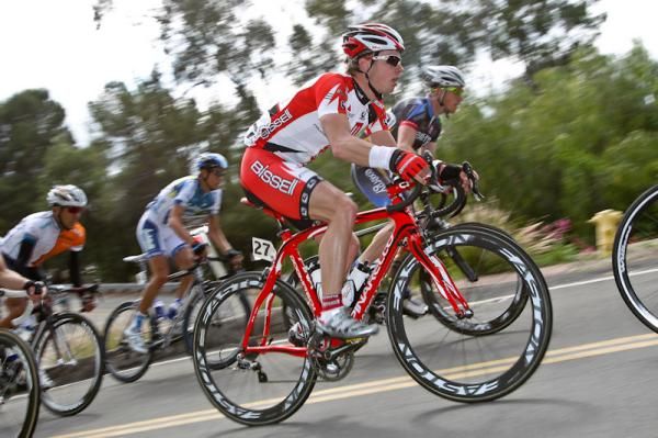 David Williams (Bissell) at the base of the KOM.