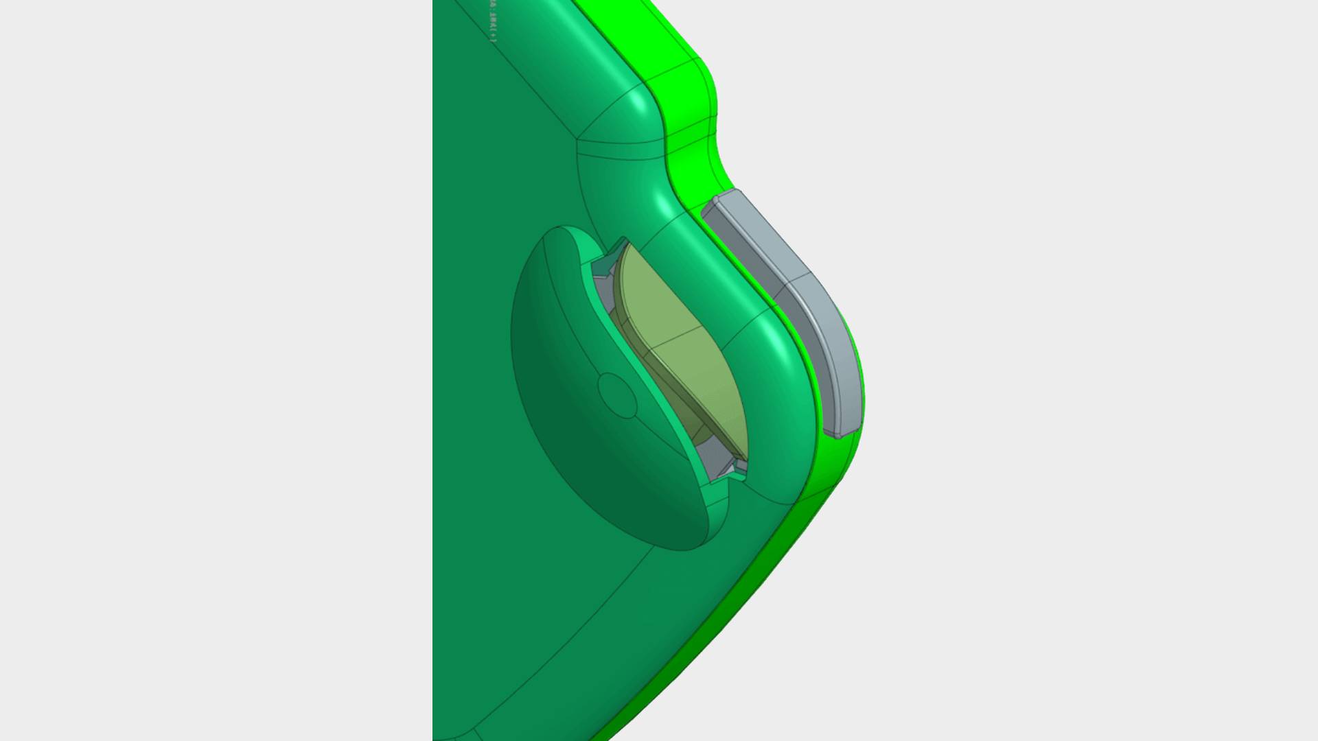 Render of MagicX Retro 45 handheld bumper and trigger.