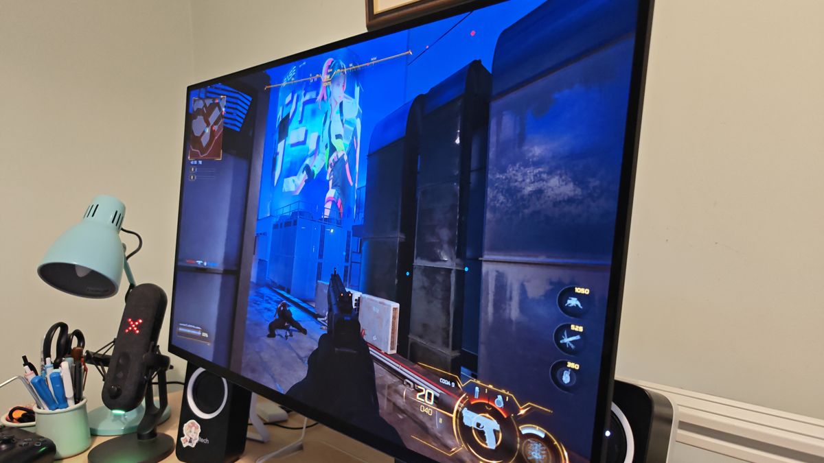 The Sony Inzone M10S 2 monitor at a desk setup.