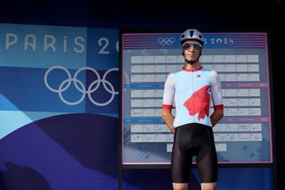 PARIS FRANCE AUGUST 03 Alex Kirsch of Team Luxembourg prior to the Mens Road Race on day eight of the Olympic Games Paris 2024 at trocadero on August 03 2024 in Paris France Photo by Tim de WaeleGetty Images