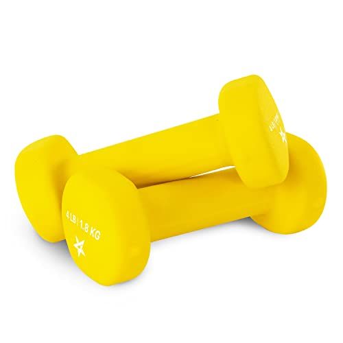 Neoprene Coated Dumbbell Hand Weight Set - 4 Lb Pair
