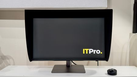 The BenQ PD2770U monitor on a desk